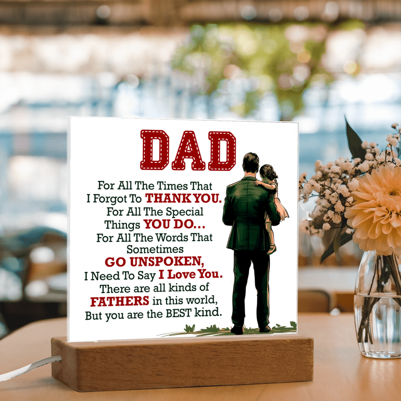 Thank You Dad - Acrylic Square